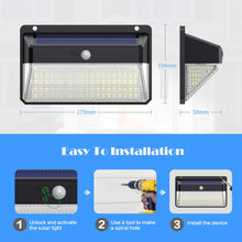 Carica l'immagine nel visualizzatore di Gallery, Lampade Solari a da Led Esterno,【 Alta Efficienza 228LED-2200mAh】VOOE Luce...