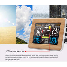 Carica l'immagine nel visualizzatore di Gallery, Stazione Meteo Automatica Digitale Wireless 17.5 * 8 * 13.5cm, Giallo