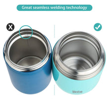 Carica l'immagine nel visualizzatore di Gallery, WayEee Contenitore Termico per Alimenti, Barattolo Alimenti 450ml, Blue - Ilgrandebazar