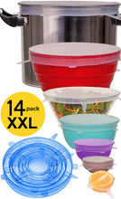 Carica l'immagine nel visualizzatore di Gallery, longzon Coperchi in Silicone Estensibile, [14pcs] Coperchio 14p - Ilgrandebazar
