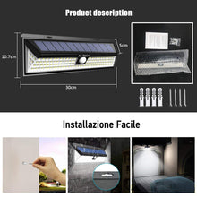 Carica l'immagine nel visualizzatore di Gallery, Luce Solare Esterno AITECH Lampada 118 Led con Sensore 1 Pezzo - Ilgrandebazar