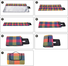 Carica l'immagine nel visualizzatore di Gallery, SONGMICS GCM50K - Coperta da Picnic, 195 x 150 cm, Impermeabile