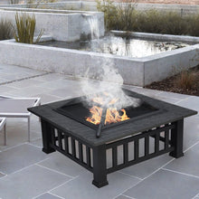 Carica l'immagine nel visualizzatore di Gallery, HENGMEI 3 in 1 Fire Pit 81cm Braciere da giardino o terrazzo Modell A, - Ilgrandebazar