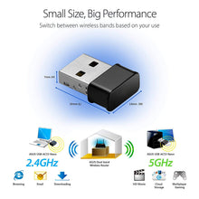 Carica l'immagine nel visualizzatore di Gallery, Maxesla Adattatore WiFi USB Mini 1200 Mbps Dual Band 1200Mbps - Ilgrandebazar