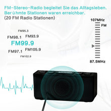 Carica l'immagine nel visualizzatore di Gallery, Radio Sveglia - Grande Display | Digital FM AM Radiosveglia | Sleep Nero - Ilgrandebazar