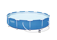 Carica l'immagine nel visualizzatore di Gallery, Bestway Steel PRO Piscina con Pompa Filtro e Cartuccia, 366x366x76 cm, Bianco