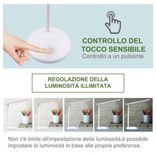 Carica l'immagine nel visualizzatore di Gallery, Lampada Scrivania 36 LED USB, Ricaricabile con 180° Moderno, Bianco