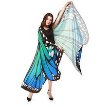 Carica l'immagine nel visualizzatore di Gallery, 168cm * 135cm Farfalla Scialle Donna Ali Costume Sciarpa Grande Poncho... - Ilgrandebazar
