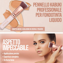 Carica l'immagine nel visualizzatore di Gallery, Pennelli Make Up Kabuki Fondotinta (Oro Rosa)