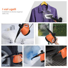 Carica l'immagine nel visualizzatore di Gallery, SIMBR Pulitore a Vapore Portatile,Pulitore Multiuso con 350ml, Arancio