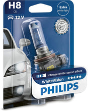 Carica l'immagine nel visualizzatore di Gallery, Philips 12961NBVB2 WhiteVision Effetto Xenon W5W Lampada Auto, Blister Doppio