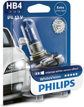 Carica l'immagine nel visualizzatore di Gallery, Philips 12961NBVB2 WhiteVision Effetto Xenon W5W Lampada Auto, Blister Doppio