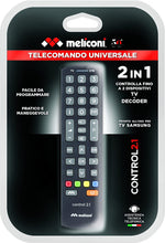 Carica l'immagine nel visualizzatore di Gallery, Meliconi 808033 Telecomando Universale per TV e Decoder, Nero