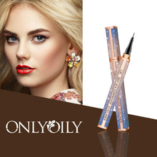 Carica l'immagine nel visualizzatore di Gallery, Onlyoily Eyeliner waterproof, eyeliner liquido impermeabile, nero - Ilgrandebazar