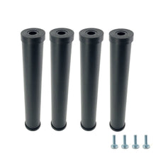 Carica l'immagine nel visualizzatore di Gallery, Cortassa - Set 4 Piedi per Rete a Doghe Gambe Letto Universali in Acciaio Resistente con Gomma Anti Graffio e Anti Scivolo (31 cm)