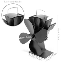 Carica l'immagine nel visualizzatore di Gallery, Ventola a 4 pale alimentata a caldo | Operazione silenziosa | Bruciatore per...