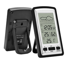 Carica l'immagine nel visualizzatore di Gallery, HopCentury Wireless Digital Termometro Igrometro Stazione meteo Argento - Ilgrandebazar