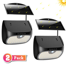 Carica l'immagine nel visualizzatore di Gallery, Cocoda Luce Solare Led Esterno, 48 LED Sensore Movimento [Pannello Nero - Ilgrandebazar