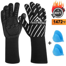 Carica l'immagine nel visualizzatore di Gallery, Guanti da Barbecue, Resistenti al Calore Fino a 800 ° C, con Medium, Silver - Ilgrandebazar