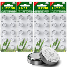 Carica l'immagine nel visualizzatore di Gallery, Confezione da 40 pacchi batteria alcalina AG10(LR1130) --- 40 Pezzi, Argento - Ilgrandebazar