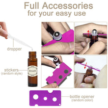 Carica l'immagine nel visualizzatore di Gallery, Alledomain, 8 flaconi roll-on per oli essenziali da 10 ml 10 ml, Ambra - Ilgrandebazar
