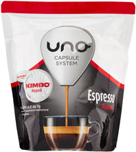 Carica l'immagine nel visualizzatore di Gallery, Kimbo Capsule Uno Espresso Napoli - 6 Astucci da 16 Capsule (Totale 96 Capsule)
