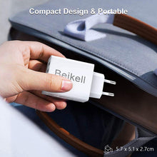 Carica l'immagine nel visualizzatore di Gallery, Caricatore USB, Beikell Caricatore USB da Muro a 4 Porte 5A / 25W con Tecnologia Smart-Adaptive di ricarica rapida