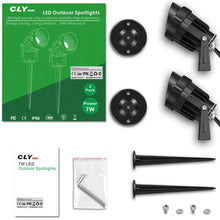 Carica l'immagine nel visualizzatore di Gallery, Luci da Giardino 7W COB, CLY Faretti led, 800LM Bianca 2-pcs - Ilgrandebazar