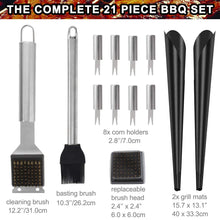 Carica l'immagine nel visualizzatore di Gallery, POLIGO 21 Pezzi Campeggio all'aperto Kit Accessori Set da 21 pezzi, Argento - Ilgrandebazar
