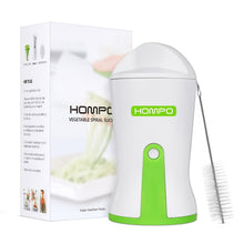 Carica l'immagine nel visualizzatore di Gallery, Hompo Spiralizzatore, Affettatore a Spirale Vegetale Veggetti Bianco+verde - Ilgrandebazar