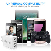 Carica l'immagine nel visualizzatore di Gallery, Beikell Caricatore USB, USB da Muro a 4 Porte 5A / 25W con... - Ilgrandebazar