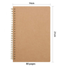 Carica l'immagine nel visualizzatore di Gallery, GoMaihe 4 Pcs Quaderni Spirale A5, Quaderno ad Anelli Pagine Bianche, 4 pezzi - Ilgrandebazar