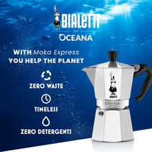 Carica l'immagine nel visualizzatore di Gallery, Bialetti Moka Express Caffettiera in Alluminio, Argento, 6 Tazze