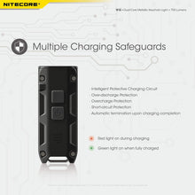 Carica l'immagine nel visualizzatore di Gallery, NITECORE TIP SE Dual-Core Metallic Keychain Light - 700 Lumen - NERO