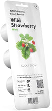 Carica l'immagine nel visualizzatore di Gallery, Click &amp; Grow 4742793006536 Strawberry Refill 3-Pack, Verde, 7x7x21 cm