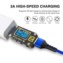 Carica l'immagine nel visualizzatore di Gallery, ZKAPOR Multi Cavo di Ricarica, 3 in 1 Multiplo Cavetto Micro USB 1.2M, Blu