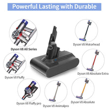 Carica l'immagine nel visualizzatore di Gallery, Morpilot Batteria di Ricambio per Dyson V8, 21,6 V 3500 Battria Per Dysone V8