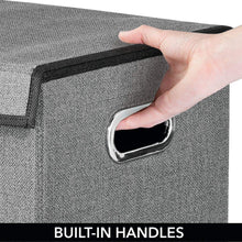 Carica l'immagine nel visualizzatore di Gallery, mDesign Cesto per biancheria in polipropilene con 2 Grigio Scuro/Nero - Ilgrandebazar