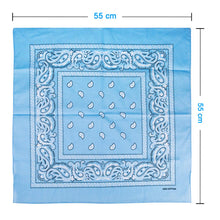 Carica l'immagine nel visualizzatore di Gallery, 12 Pezzi Bandana per Capelli, 100% Cotone Disegno Paisley - Multiuso... - Ilgrandebazar