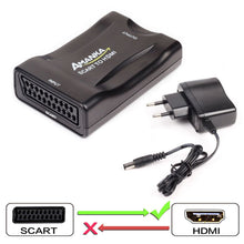 Carica l'immagine nel visualizzatore di Gallery, AMANKA Convertitore SCART a HDMI Adattatore to HDMI, - Ilgrandebazar