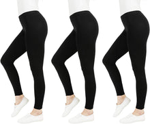 Carica l'immagine nel visualizzatore di Gallery, FM London Casual Leggings, Donna, pacco da 3
