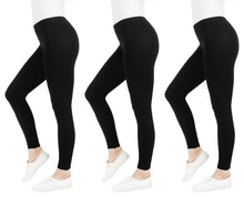 Carica l'immagine nel visualizzatore di Gallery, FM London Casual Leggings, Donna, pacco da 3