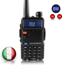 Carica l'immagine nel visualizzatore di Gallery, TECHSIDE &amp; BAOFENG MODELLO PIU' POTENTE 8W | Radio TI-F8+ 1. - Ilgrandebazar