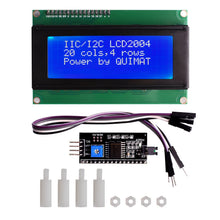 Carica l'immagine nel visualizzatore di Gallery, Quimat Display LCD, IIC / I2C / TWI Modulo LCD 2004/20 x 4, 5V... - Ilgrandebazar