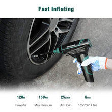 Carica l'immagine nel visualizzatore di Gallery, BEAUDENS Compressore Aria Portatile Auto Pompa Senza Fili per auto Nero - Ilgrandebazar