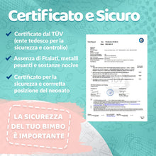 Carica l'immagine nel visualizzatore di Gallery, AlmaLuna | Riduttore Lettino Neonato - Riduttore Culla - 100% Cotone - Nido Da Viaggio - Lavabile In Lavatrice - Cuscino Sfoderabile