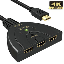 Carica l'immagine nel visualizzatore di Gallery, HDMI Switch 4K, GANA 3 In 1 Uscita hdmi switch 4k, 4k - Ilgrandebazar