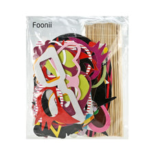 Carica l'immagine nel visualizzatore di Gallery, Foonii 76 pcs photo booth props Accessori fai da te 76 pcs, Multicolore - Ilgrandebazar
