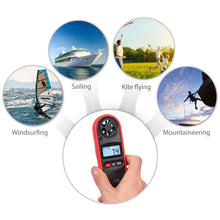 Carica l'immagine nel visualizzatore di Gallery, Proster LCD Anemometro Digitale Impermeabile Misuratore del Vento Red - Ilgrandebazar