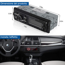 Carica l'immagine nel visualizzatore di Gallery, Autoradio Bluetooth, Stereo Auto Bluetooth Ricevitore, QINFOX 1 DIN, Nero - Ilgrandebazar